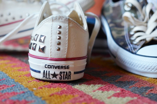 fausse converse blanche basse